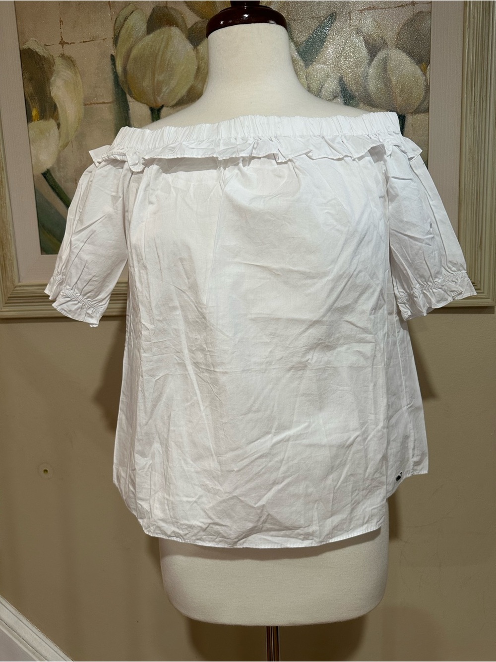 NWT Vineyard Vines x Target Women’s White Off the Shoulder Top Medium